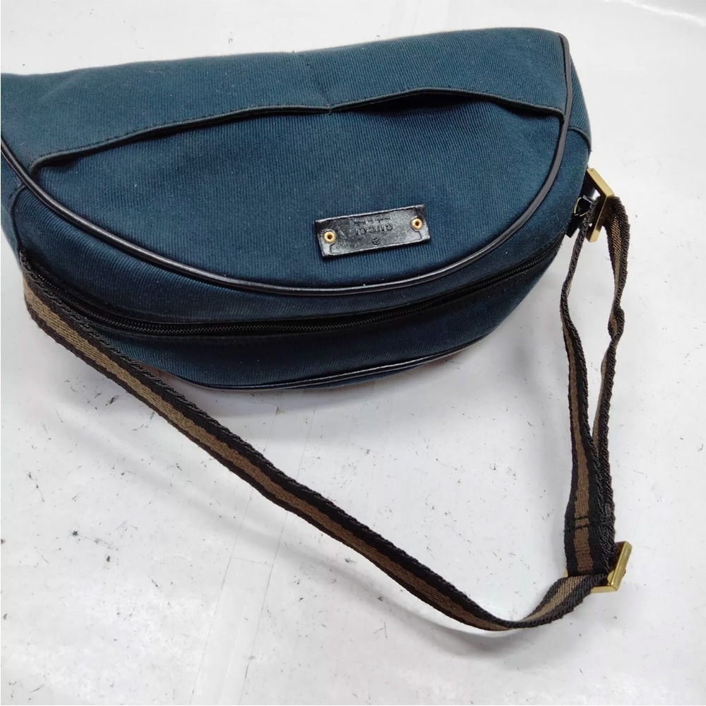 Gucci Navy Canvas Dome Shoulder Bag EUC - Picture 5 of 13